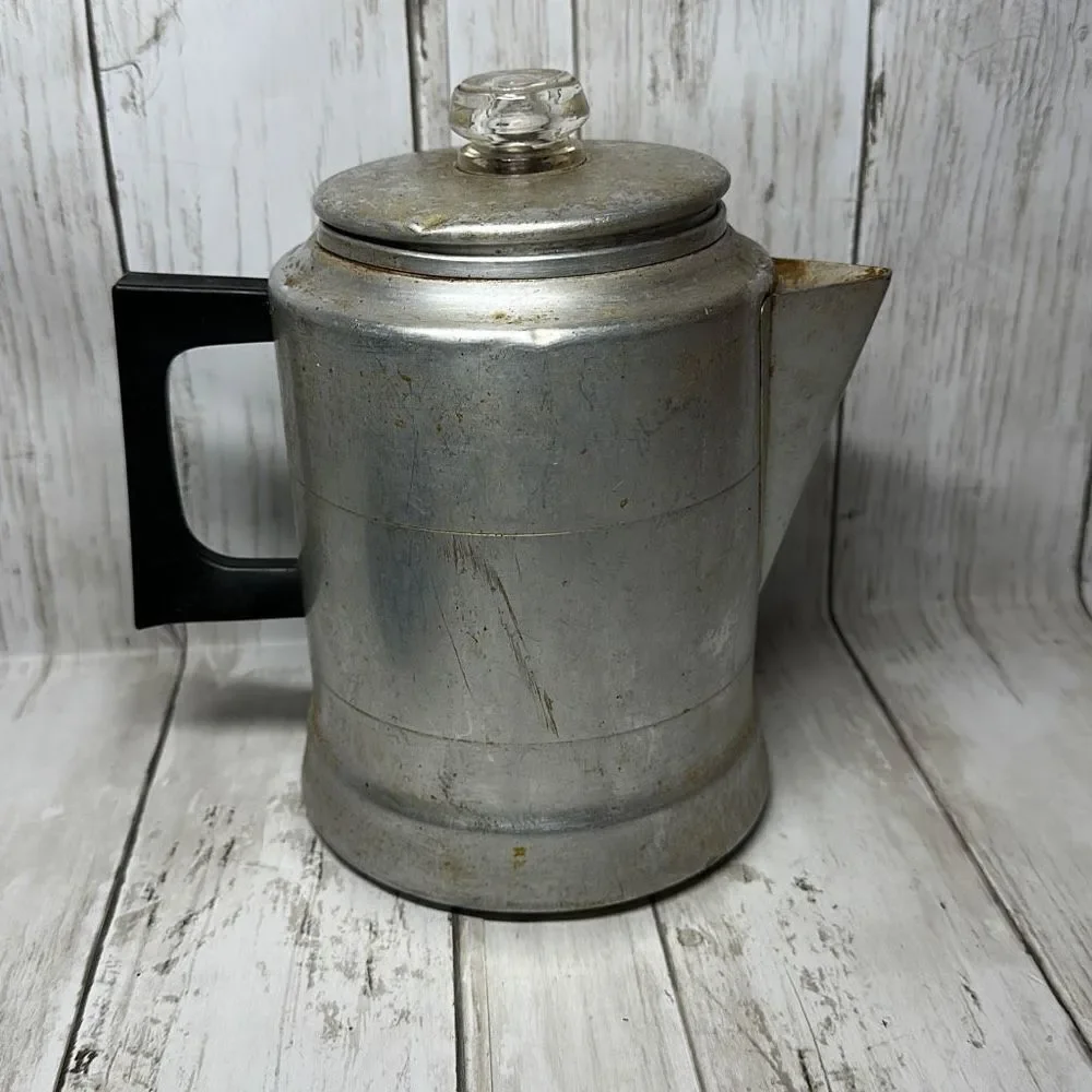 Comet The Popular Aluminum On Stove Coffee Maker Made in The USA Camping Coffee‎